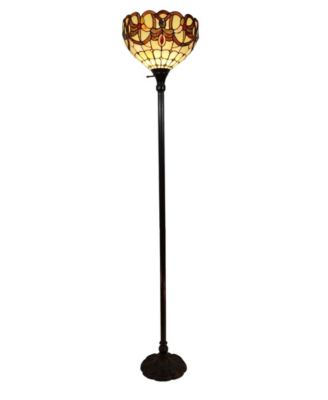 Tiffany Style Torchiere Floor Lamp