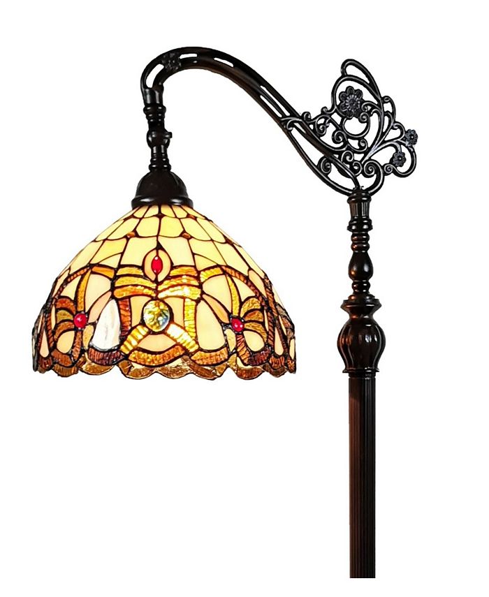 Amora Lighting Tiffany-Style Victorian Reading Floor Lamp & Reviews ...