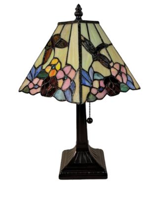 Tiffany Style Floral Mission Style Table Lamp
