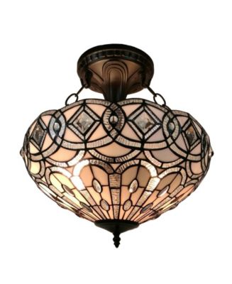 Amora Lighting Tiffany Style 2-Light Pendant Lamp - Macy's