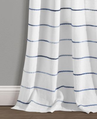 Lush Decor Ombre Stripe Yarn Dyed Cotton Window Curtain Panels