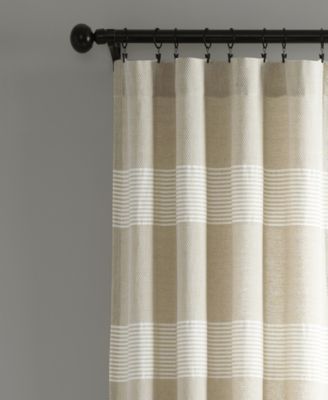 Lush Decor Tucker Stripe Yarn Dyed Cotton Knotted Tassel Window Curtain Panels