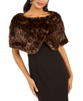 macy's fur shawl