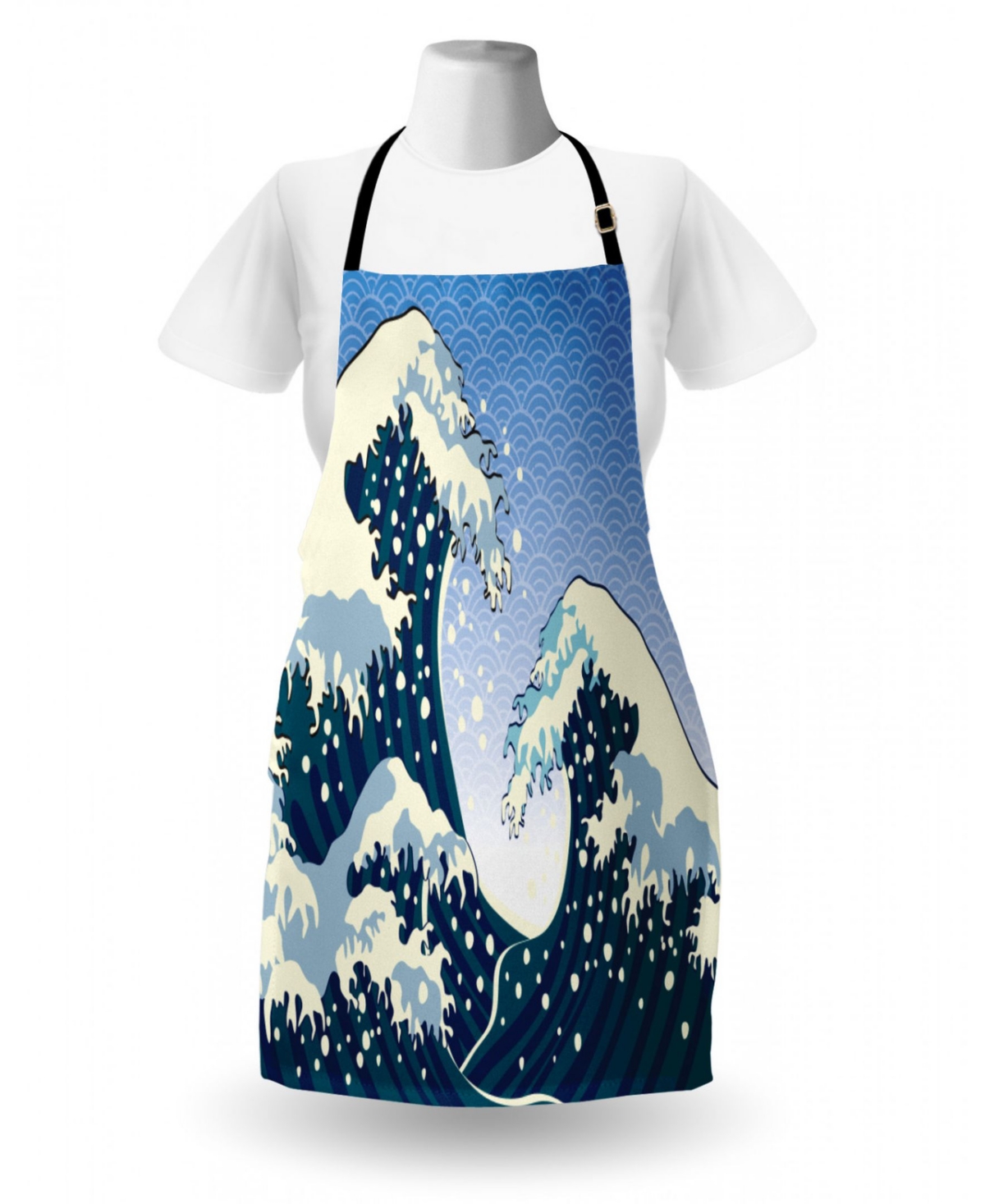 Ambesonne Japanese Wave Apron