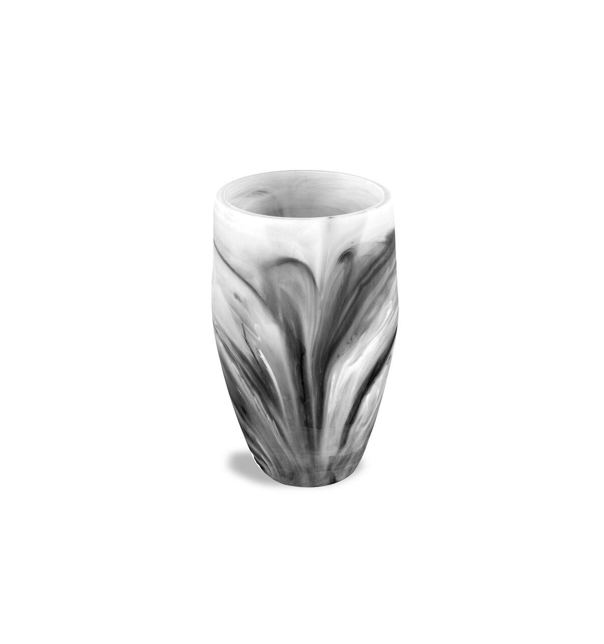 Nashi Home Classic Vase Medium In Black Swirl