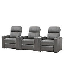 Thomas Power Faux Leather Recliner, Set of 3
