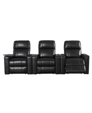 Thomas Power Faux Leather Recliner Set of 3