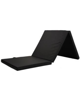 Sunny Health & Fitness Folding Gymnastics Tumbling Mat, Extra Thick with Carry Handles, Tri Fold Exercise Mat