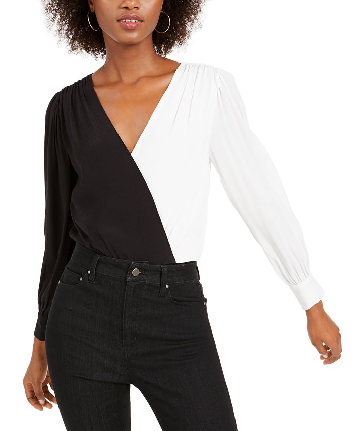 4SI3NNA Colorblocked Bodysuit Macy's