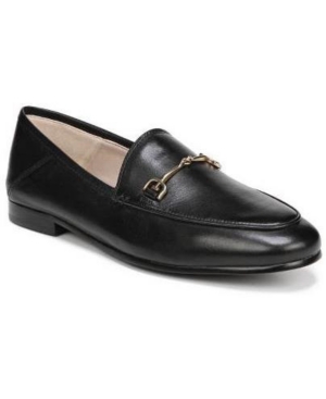 Shop Sam Edelman Women's Loraine Tailored Loafers In Black Leather