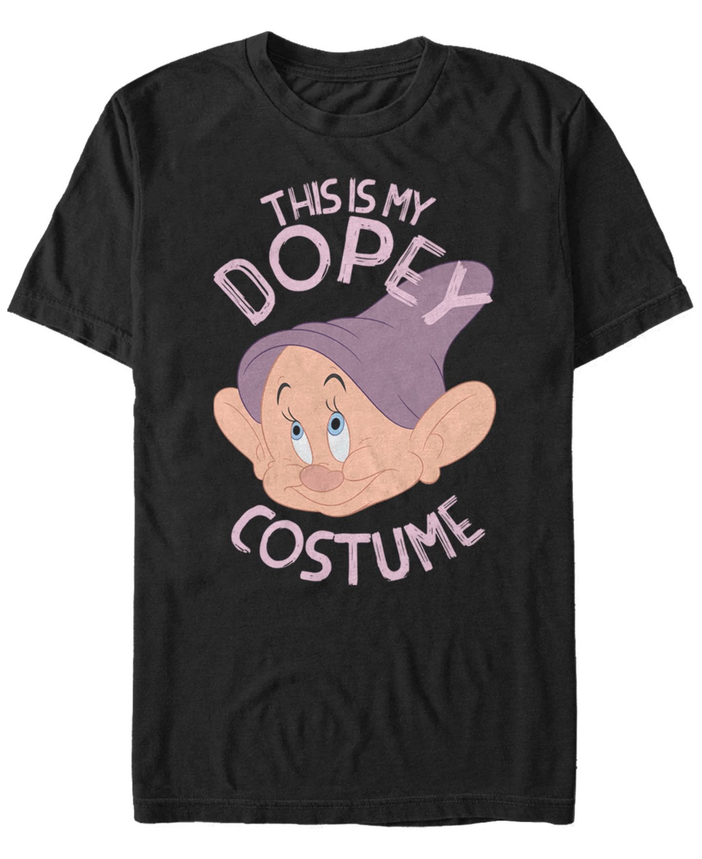 Мужская футболка Fifth Sun Disney Snow White and the Seven Dwarfs Dopey Halloween Costume Short Sleeve, цвет: Чёрный — фото 1