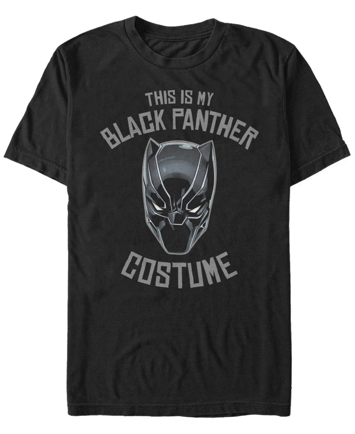 Marvel Men's Black Panther Halloween Costume Short Sleeve T-Shirt - Black