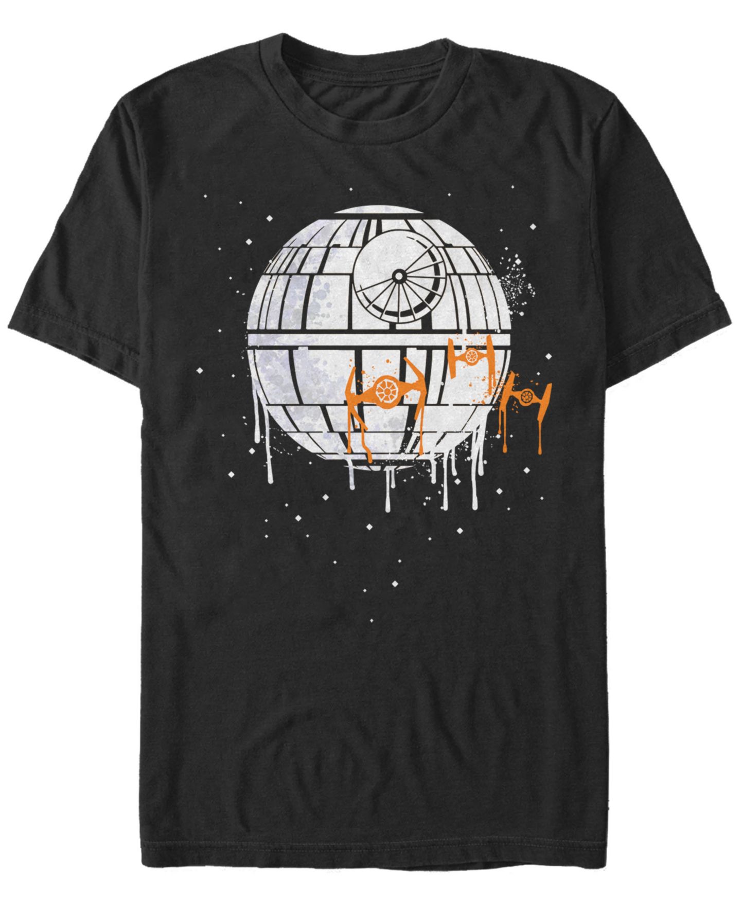 Мужская футболка Fifth Sun Star Wars Dripping Death Star Short Sleeve, цвет: Чёрный — фото 1