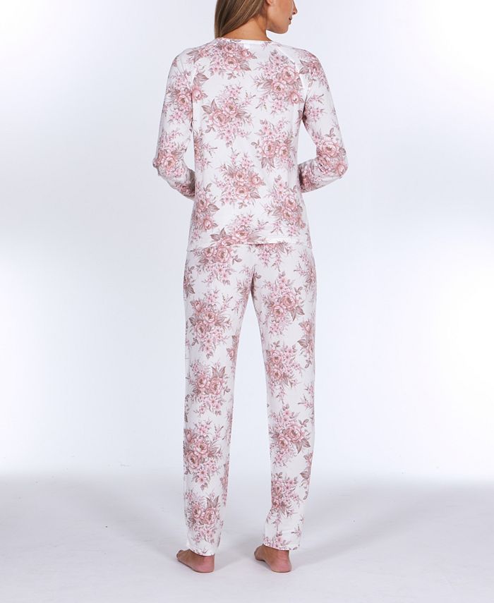 Flora by Flora Nikrooz Elie Sweater Knit Pajama Set - Macy's