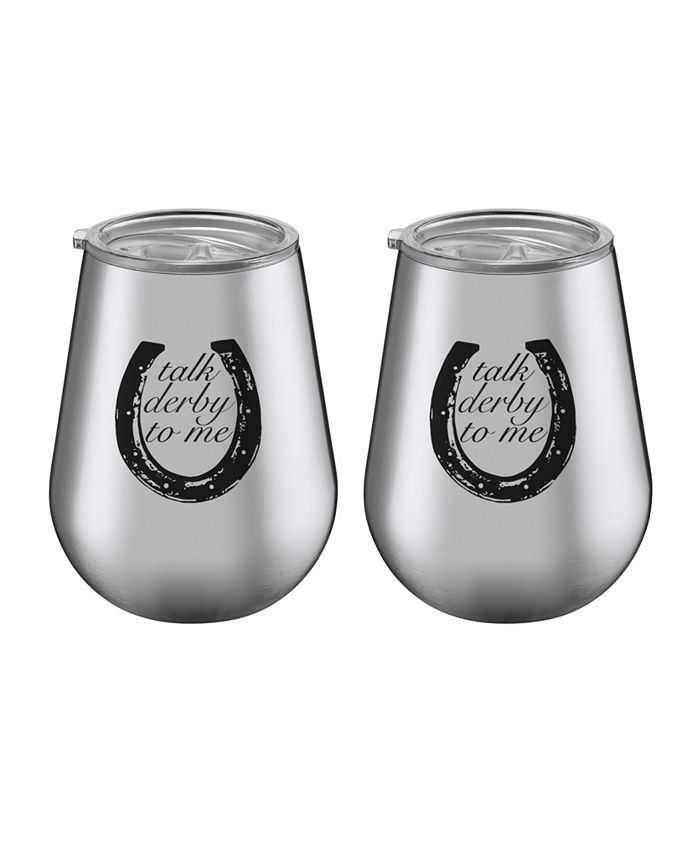 Thirstystone - 2 Pack 14 oz Stainless Steel "Talk Derby to Me" Tumblers