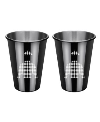 black glass cups