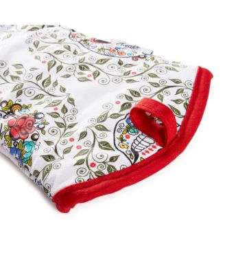 Skull & Vine Oven Mitt & Pot Holder, Set of 2