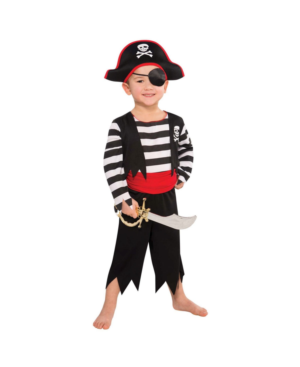 size Toddler (3-4) Suit Yourself Rascal Pirate Costume for Toddler Boys 