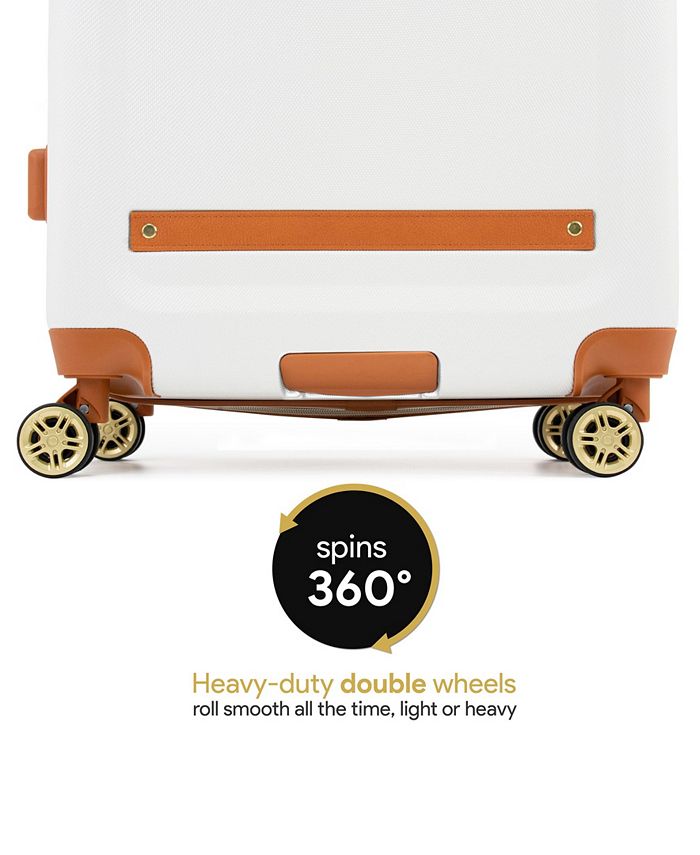 V19.69 Italia Retro 3 Piece Expandable Hard Spinner Luggage Set Macy's