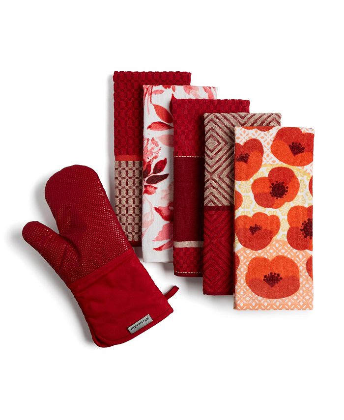 KitchenAid Kitchen Kitchen Towel & Oven Mitt, Set of 6 Macy's