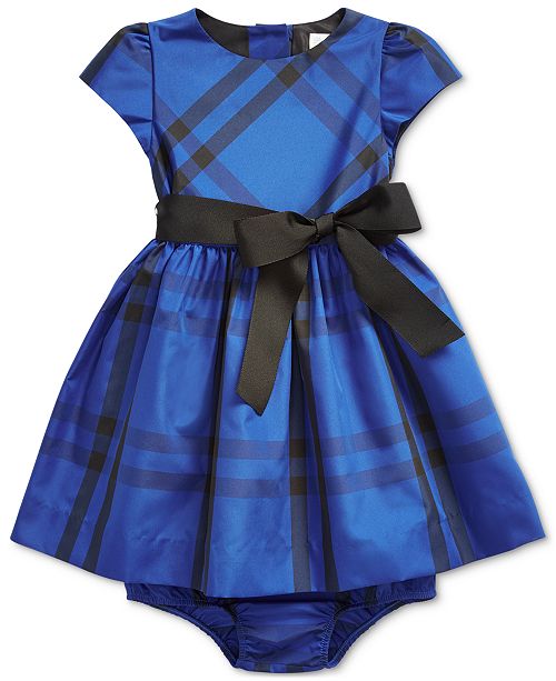 Polo Ralph Lauren Baby Girls Plaid Taffeta Dress Bloomer