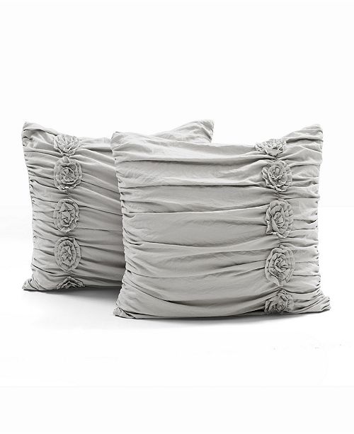 Lush Decor Darla Ruched 3 Piece Full Queen Comforter Set Reviews