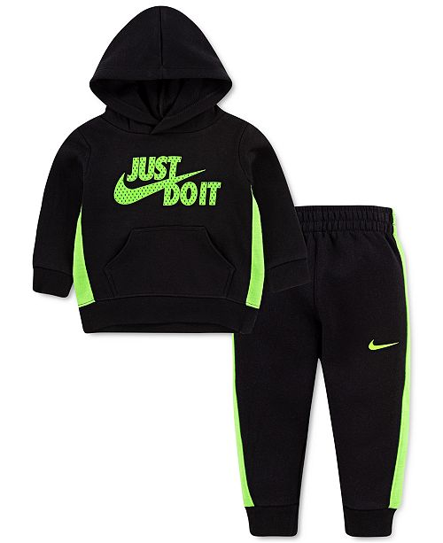 Nike Baby Boys 2 Pc Fleece Hoodie Pants Set Reviews Macy S