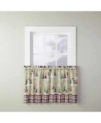 Saturday Knight - Joyful Snowmen 36" Window Tier Set