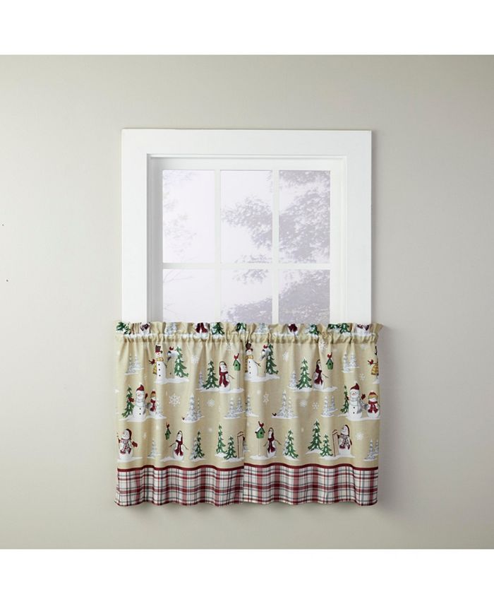 Saturday Knight - Joyful Snowmen 36" Window Tier Set