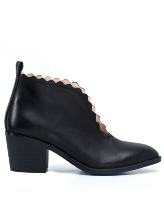Women's Maris Scallop Cut Out Ankle Booties