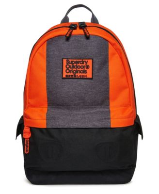 orange superdry backpack