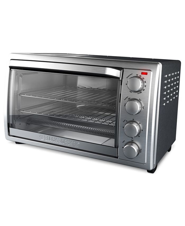 Black and decker 2025 toaster oven with rotisserie