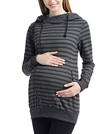 Salena Stripe Maternity Hoodie