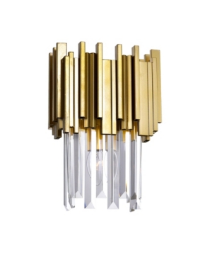 Cwi Lighting Deco 1 Light Wall Light In Gold