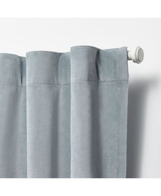 Velvety Room Darkening, Back Tab and Rod Pocket Single Curtain Panel