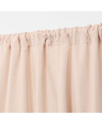 Velvety Room Darkening, Back Tab and Rod Pocket Single Curtain Panel