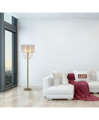 Charlotte 61" 2-Light LED Floor Lamp Bubble Balls with Dimmer Swtich