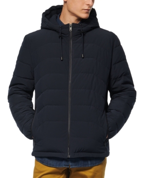 MARC NEW YORK MEN'S CLAXTON PACKABLE DOWN HOODED JACKET