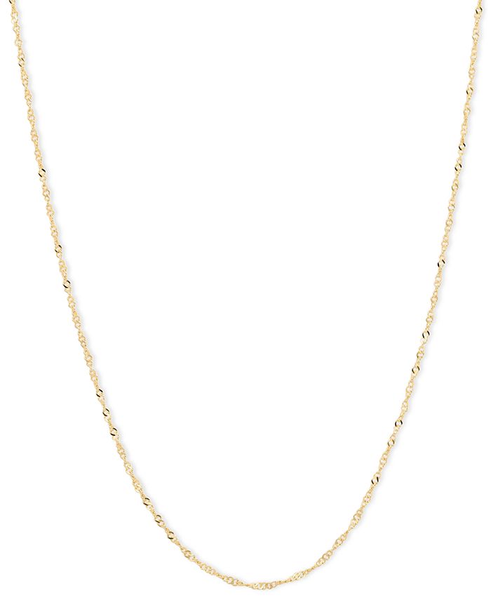 Macy's solid sale gold chains