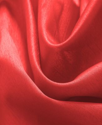 Nancy Faux Silk Grommet Curtain Panel 54" x 84" Neon Yellow