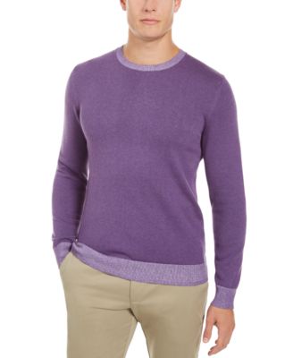 mens purple crew neck sweater