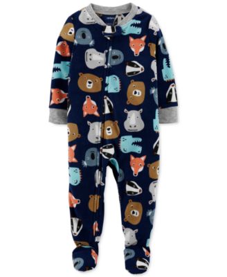 Carter's Baby Boys Zoo Fleece Footed Pajamas & Reviews - Pajamas - Kids ...