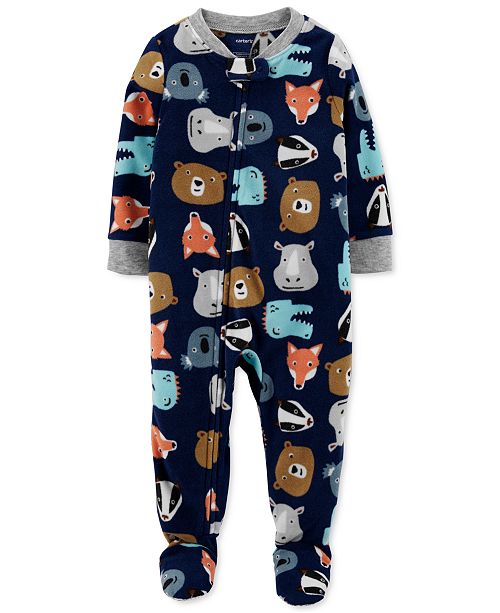 Carter's Baby Boys Zoo Fleece Footed Pajamas & Reviews Pajamas Kids