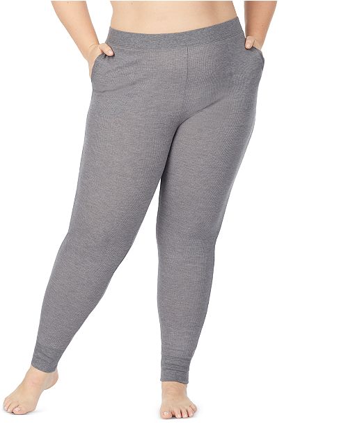 Cuddl Duds Stretch Thermal Leggings With Pockets