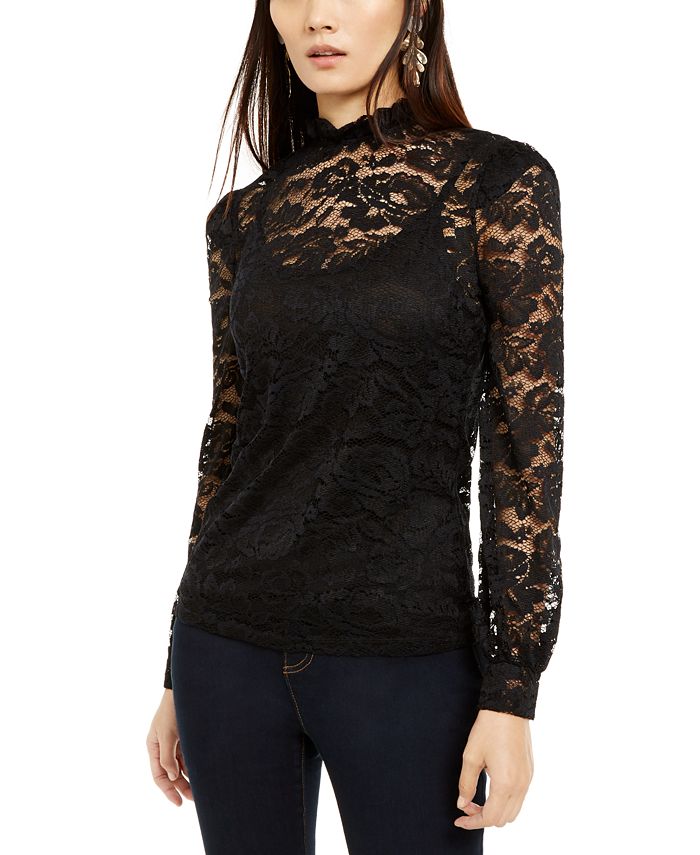 INC International Concepts INC Lace Blouson Top, Created for Macy's ...