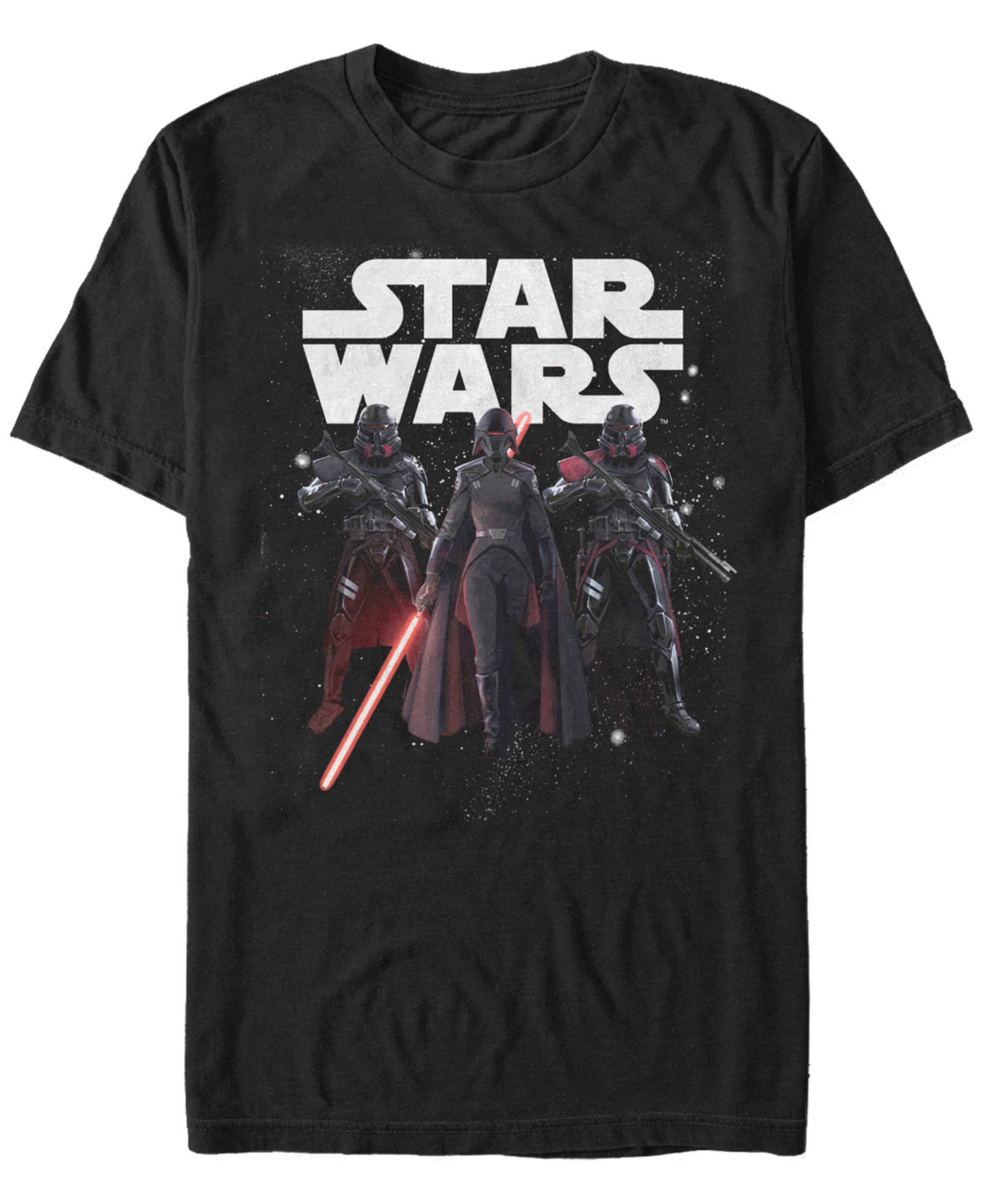 Мужская футболка Fifth Sun Star Wars Jedi Fallen Order Purge Trooper Galaxy Group, цвет: Чёрный — фото 1
