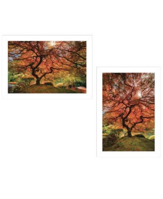 First Colors of Fall I 2-Piece Vignette by Moises Levy, White Frame, 21" x 15"