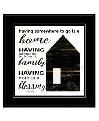 A Blessing by Cindy Jacobs, Ready to hang Framed Print, Black Frame, 15" x 15"