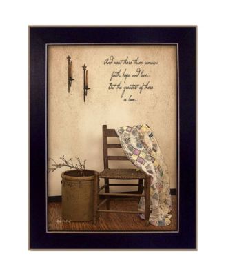 These Three Remain By SUSAn Boyer, Printed Wall Art, Ready to hang, Black Frame, 14" x 10"