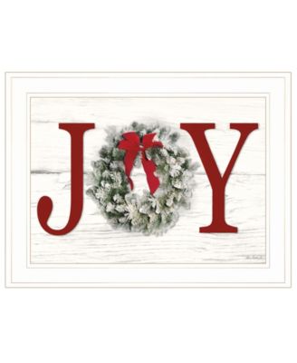 Christmas Joy by Lori Deiter, Ready to hang Framed Print, White Frame, 21" x 15"